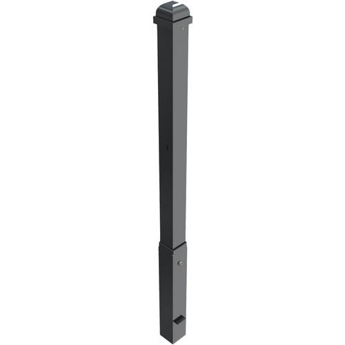 Borne décorative acier 473B amovible serrure profilée-Schake
