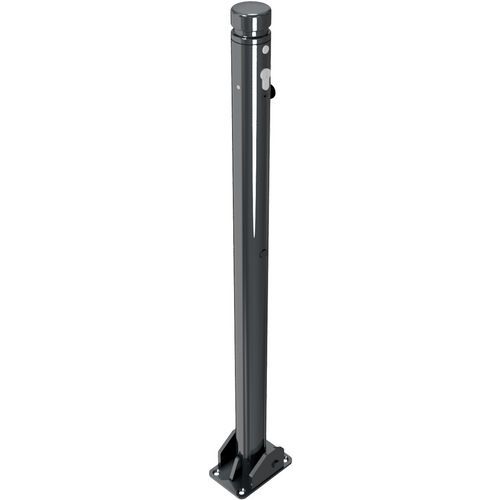 Borne décorative 464B rabattable à cheviller serrure profilée-Schake