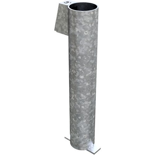 Manchon de sol avec dispotif de blocage pour poteaux tubes - Schake