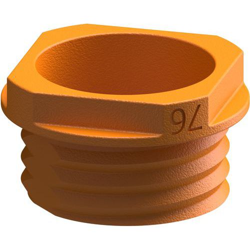 Manchon de sol pour poteau avec bague filetée - Schake