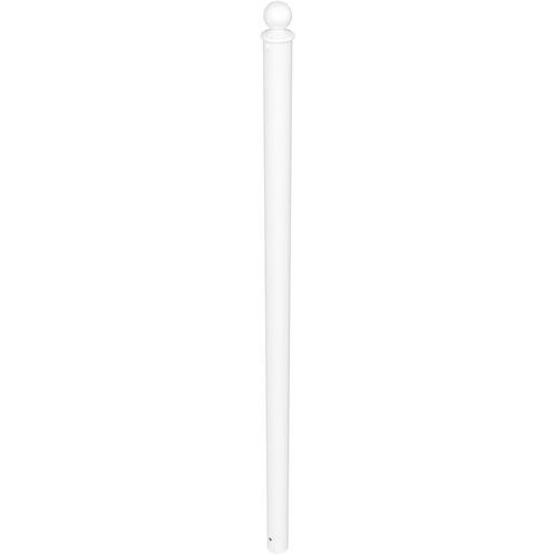 Poteau avec tête sphérique à bétonner à revêtement blanc - Schake Poteau avec tête sphérique à bétonner à revêtement blanc - Schake