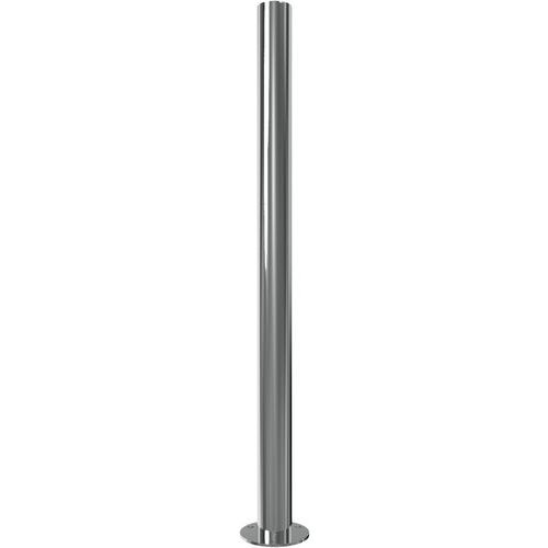 Poteau acier inox stationnaire à cheviller-Platine 1 anneau-Schake