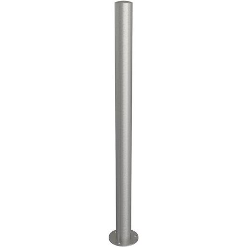 Poteau acier inox stationnaire, à cheviller avec platine - Schake
