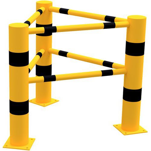 Poteau d'angle pour garde-corps à cheviller - Schake Poteau d'angle pour garde-corps à cheviller - Schake