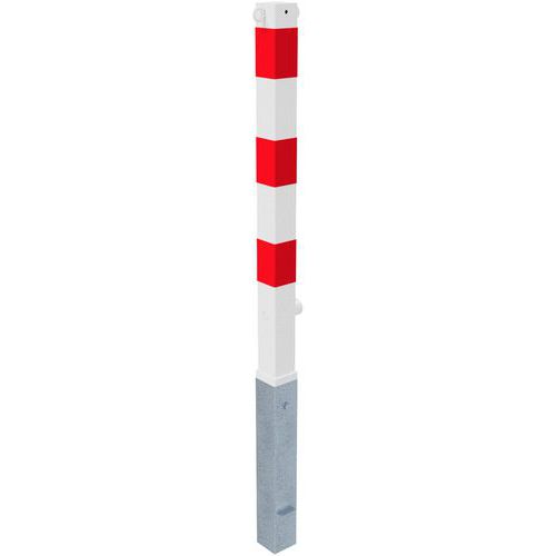 Poteau amovible blocage triangulaire réfléchissant 2 anneaux - Schake