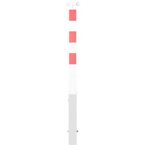 Poteau amovible serrure profilée réfléchissant - 2 anneaux - Schake