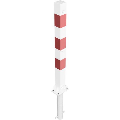 Poteau blocage triangulaire à bétonner manchon réfléchissant - Schake
