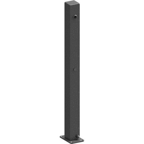 Poteau rabattable blocage triangulaire à cheviller platine-8mm-Schake