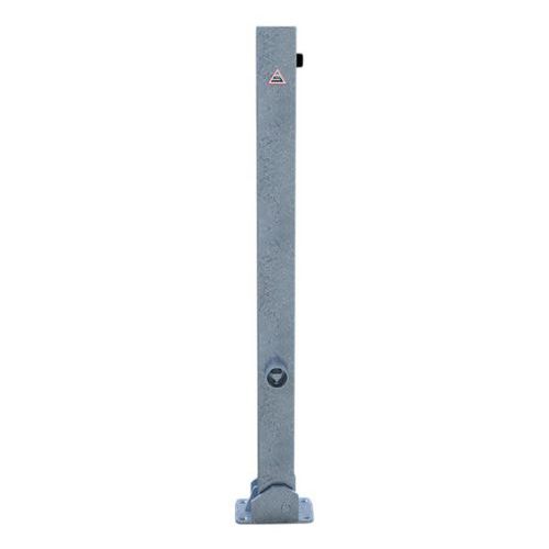 Poteau rabattable blocage triangulaire à cheviller platine - Schake