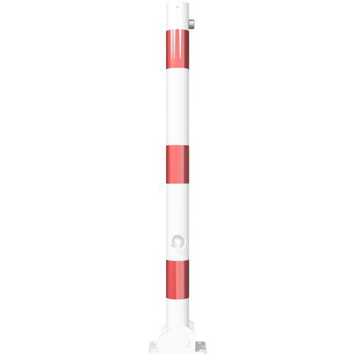 Poteau blocage à cheviller platine 2 anneaux - Blanc/Rouge - Schake