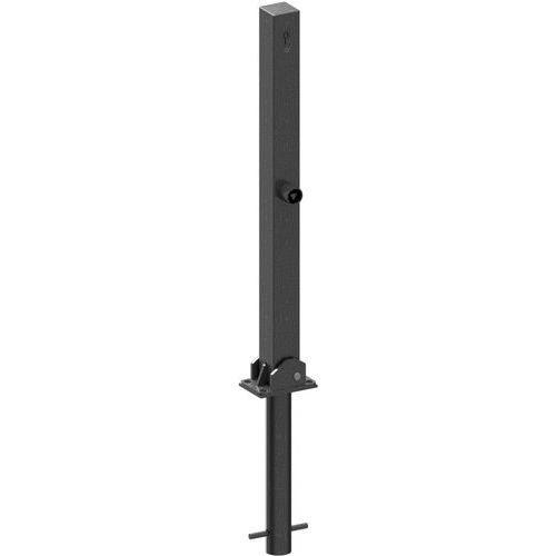 Poteau rabattable serrure profilée à bétonner serrure cylindre-Schake Poteau rabattable serrure profilée à bétonner serrure cylindre-Schake