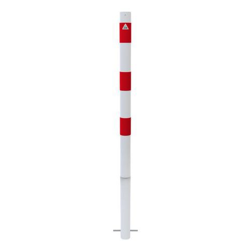 Poteau de dissuasion stationnaire à bétonner banréfléchissantes-Schake