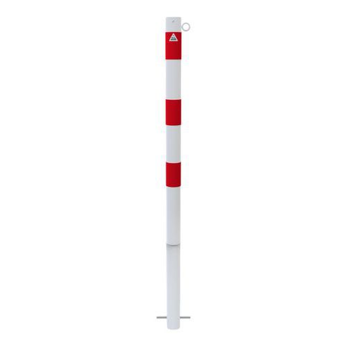 Poteau stationnaire à bétonner bandes réfléchissantes anneau-Schake