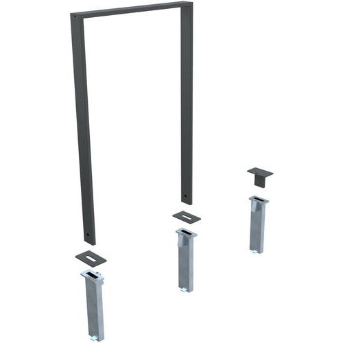 Rosace de sol pour tube carré - Schake Rosace de sol pour tube carré - Schake