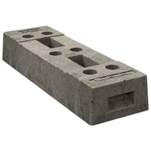 Socle en béton pour clôture mobile avec 6 alésages - Schake Socle en béton pour clôture mobile avec 6 alésages - Schake
