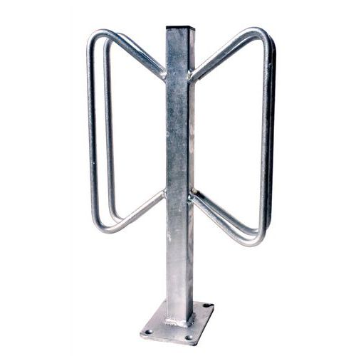 Support vélo individuel platine à cheviller-Parcage sur 2 côtés-Schake