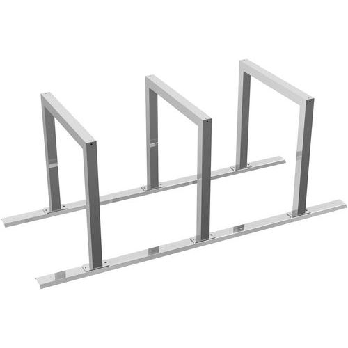 Support-vélos avec parcage en ligne avec arceau tube carré-Schake