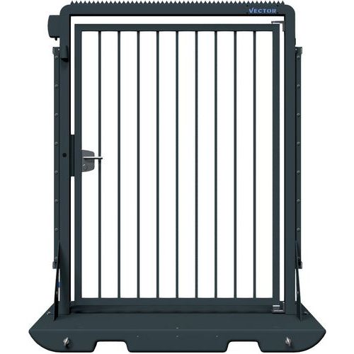 Porte mobile clôture en treillis à double barre poignée V-Door-Schake