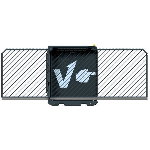 Porte mobile noir mat scanner laser V-Gate Simple-Schake