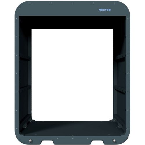 Porte mobile noir mat sans LED V-Guard - Schake Porte mobile noir mat sans LED V-Guard - Schake