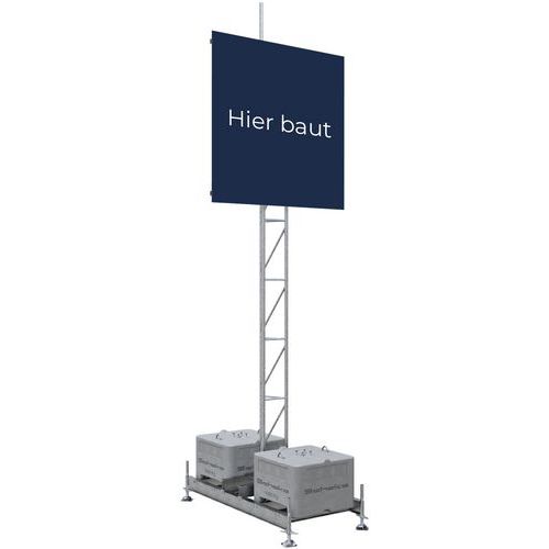 Dispositif d‘installation pour panneau publicitair sans spot - Schake