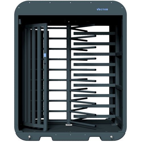 Tourniquet mobile noir mat sans contrôle V-Turnstile-Guard-Schake Tourniquet mobile noir mat sans contrôle V-Turnstile-Guard-Schake