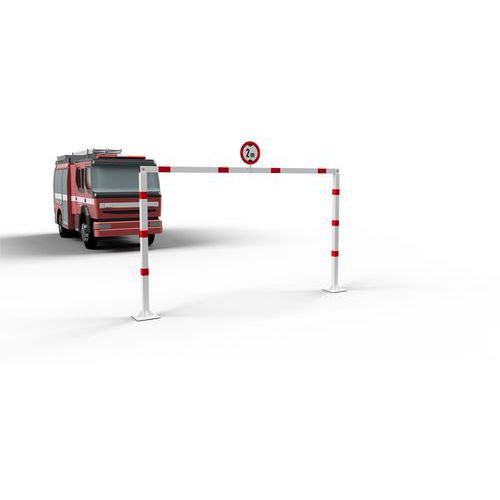 Barrière de limitation en hauteur stationnaire à cheviller - Schake