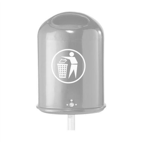 Poubelle à déchets ovale sans pied-support - Schake