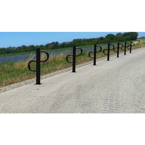 Support à vélos individuel arrondi - Noir - Schake