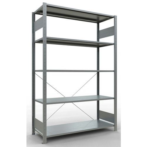 Rayonnage léger Easy-Fix - Simple face- H2000 mm - galvanisé - Schulte