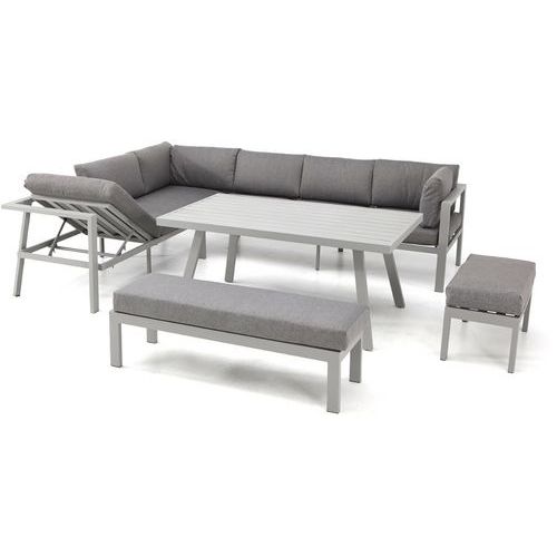 Ensemble repas de jardin en aluminium Antalya - DCB Garden