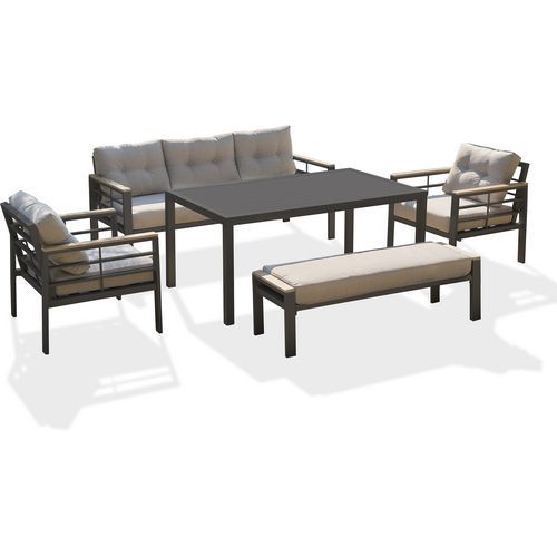 Ensemble repas de jardin en aluminium Cayenne - DCB Garden