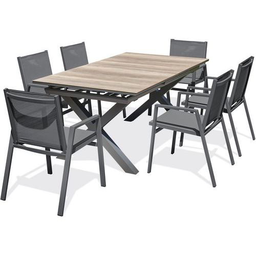 Ensemble repas de jardin en aluminium Floride - DCB Garden