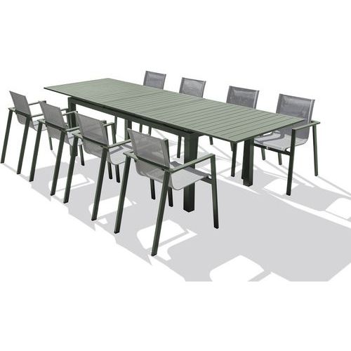 Ensemble repas de jardin en aluminium Miami - DCB Garden