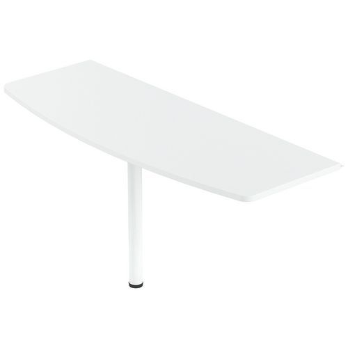 Extension galbée pour 2 bureaux Isia 160 cm