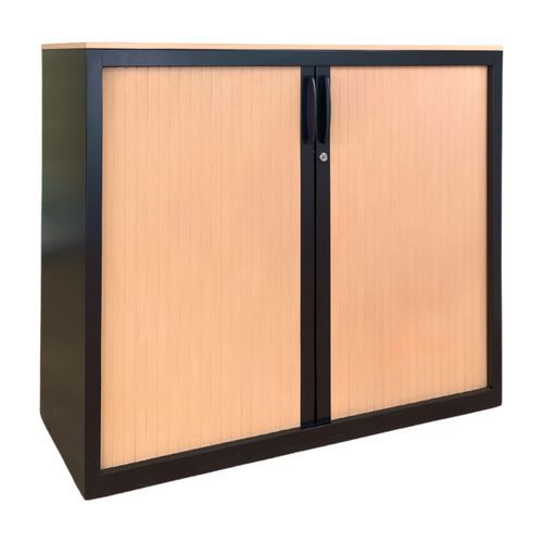 Armoire reconditionnée basse à rideaux - Steelcase