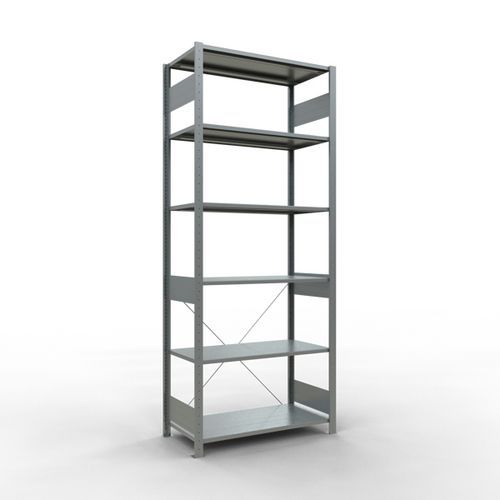 Rayonnage léger Easy-Fix - Simple face- H2500 mm - galvanisé - Schulte