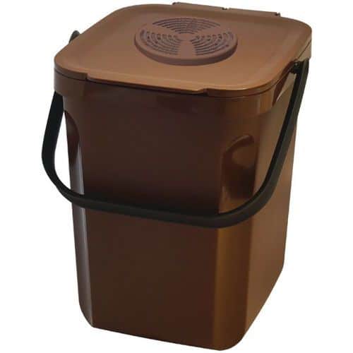 Poubelle compost avec couvercle ventilé Organik green - Rossignol
