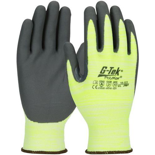 Gants anti-coupure classe B enduction mousse de nitrile - G-TEK