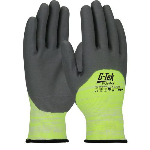 Gants anti-coupure classe B enduction 3/4 nitrile avec renfort - G-TEK