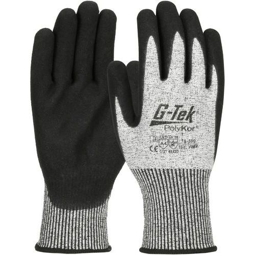 Gants anti-coupure classe D enduction nitrile microsurface - G-TEK