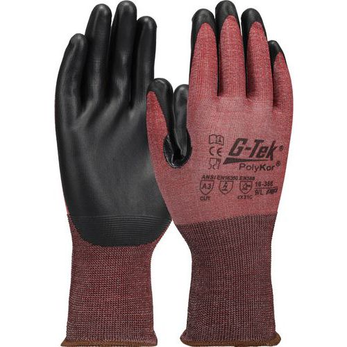 Gants anti-coupure classe C enduction Neofoam avec renfort - G-TEK