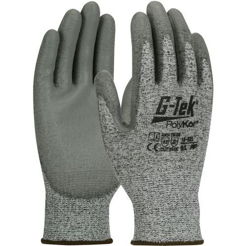 Gants anti-coupure C enduction polyuréthane avec renfort - G-TEK