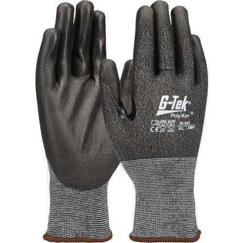 Gants anti-coupure classe D enduction PU paume et doigts - G-TEK