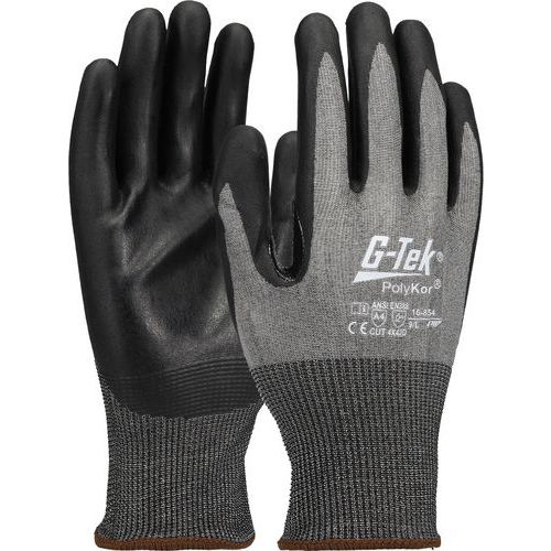 Gants anti-coupure classe D enduction mousse de nitrile - G-TEK