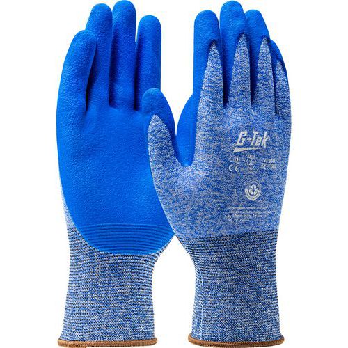 Gants tricotés en fibre recyclée enduction mousse de nitrile - G-TEK