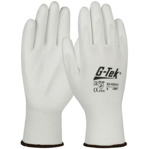 Gants tricotés polyester enduction polyuréthane - G-TEK