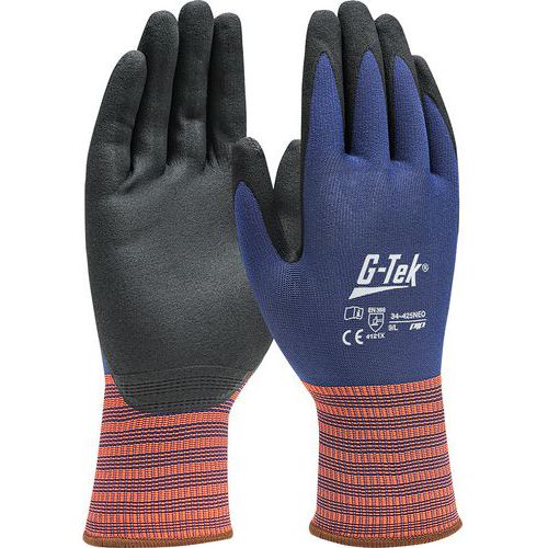 Gants enduction mousse de nitrile - G-TEK