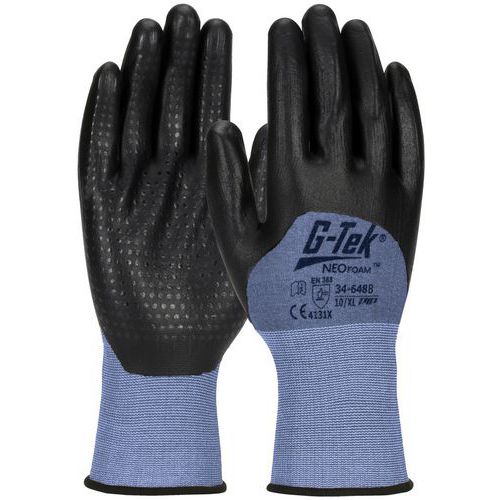 Gants tricotés nylon enduction 3/4 Neofoam avec picots - G-TEK
