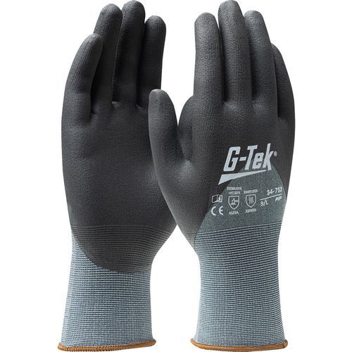Gants tricotés enduction mousse de nitrile X-Treme™- Gris/Noir - G-TEK